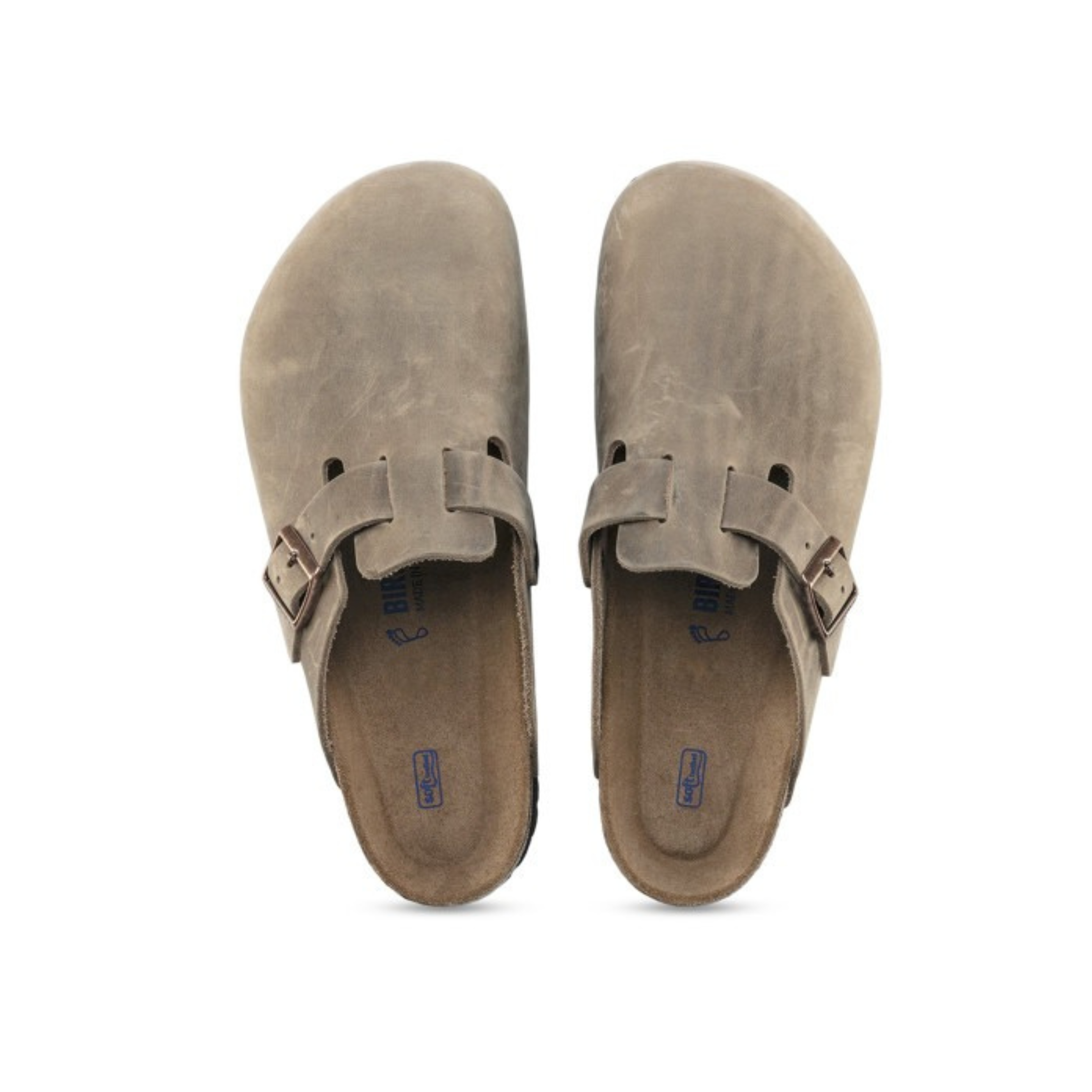 Birkenstock Unisex Boston Soft Footbed Natural Leather Narrow Width Clogs