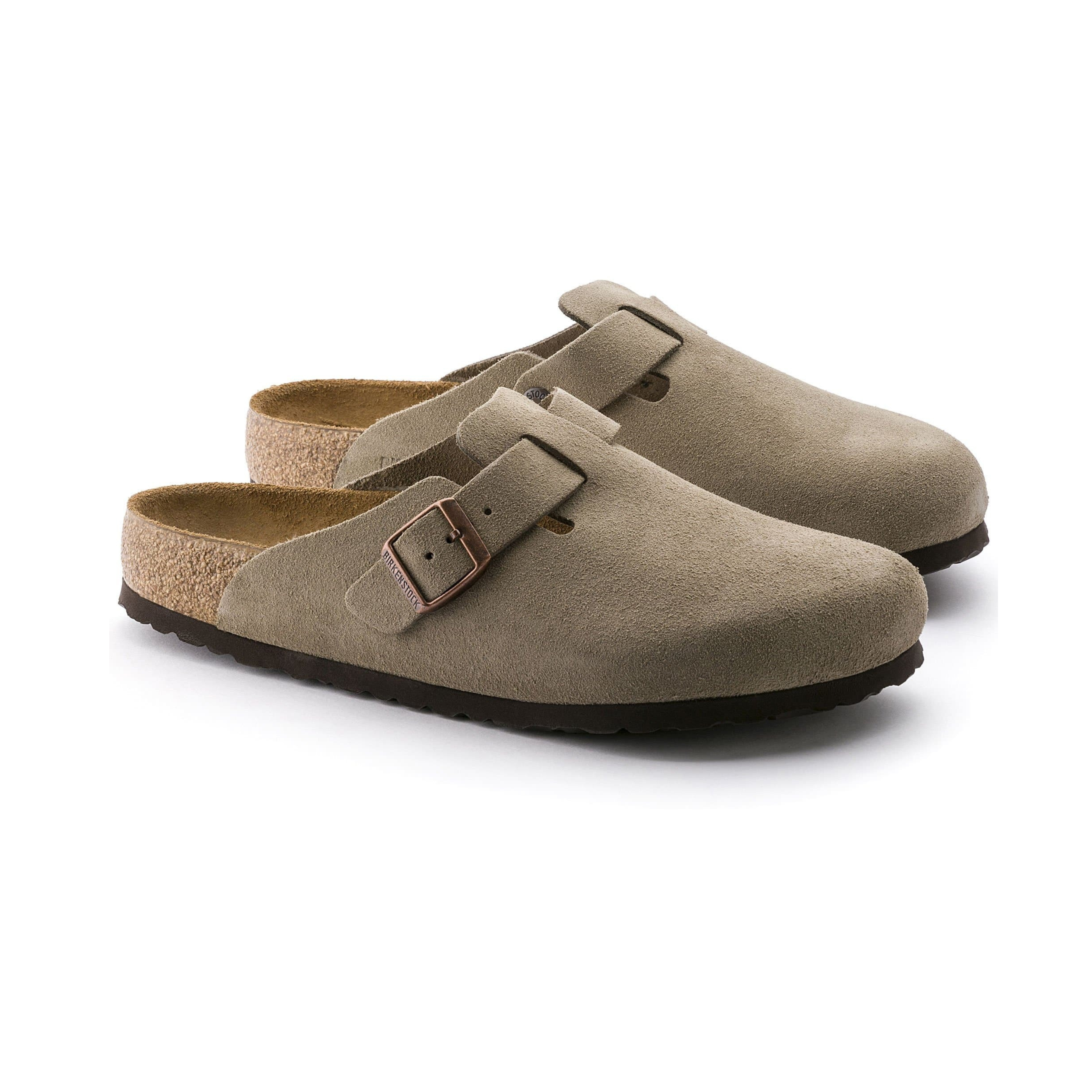 Birkenstock Unisex Boston Soft Footbed Habana Natural Leather Oiled Narrow Width Clogs