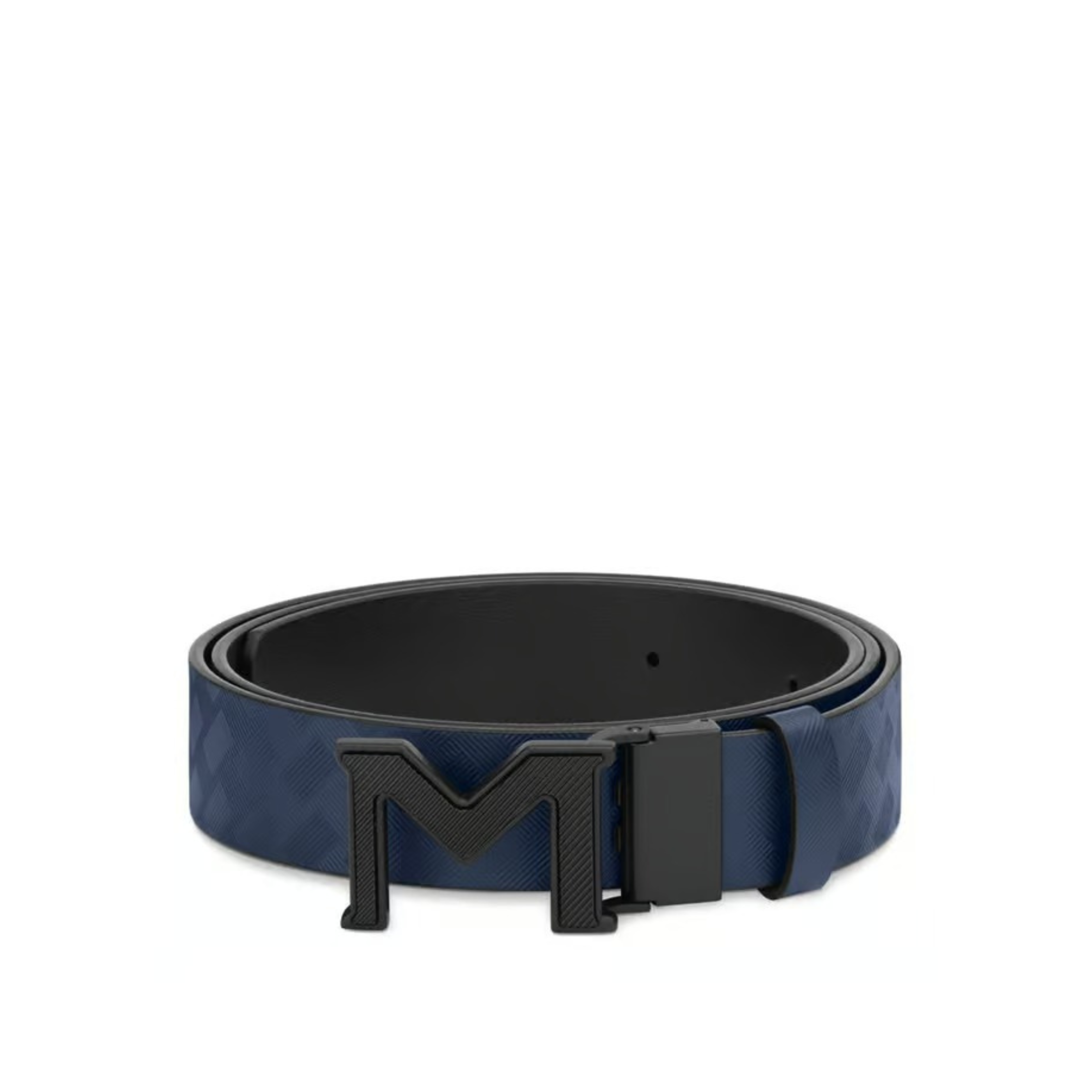 Montblanc Blue & Black Extreme 3.0 Textured Leather Reversible Belt