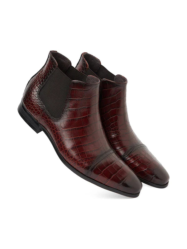 VANTIER SHOES Chukka Croc Boot Brown