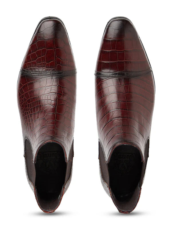VANTIER SHOES Chukka Croc Boot Brown