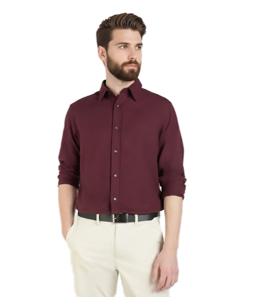 GANT Maroon Regular Fit Shirt